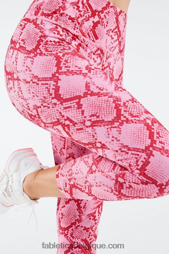 définir le capri taille haute powerhold femmes Fabletics 404P0T988 kaki python