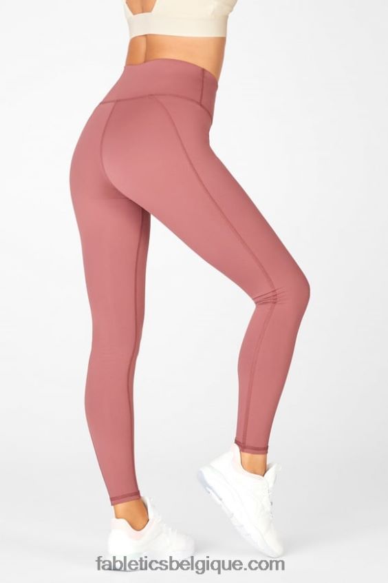 définir le legging taille haute powerhold 75 femmes Fabletics 404P0T979 rouge foncé