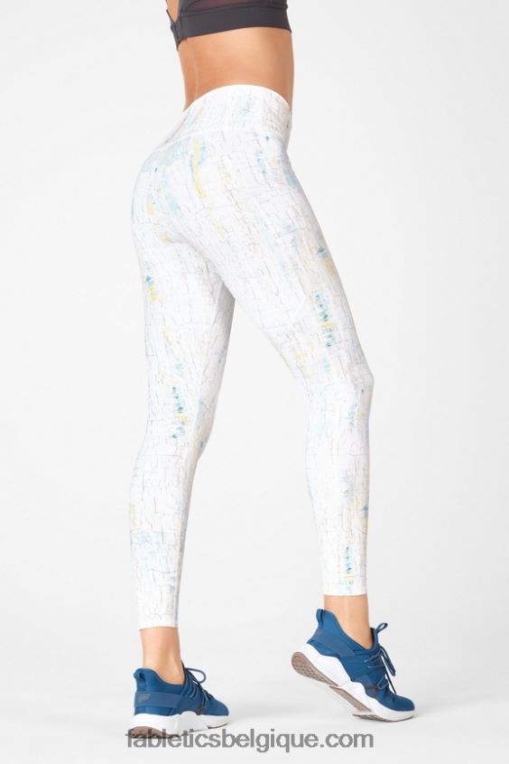 définir le legging taille haute powerhold 76 femmes Fabletics 404P0T982 craquelé réfléchissant