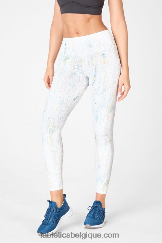 définir le legging taille haute powerhold 76 femmes Fabletics 404P0T982 craquelé réfléchissant