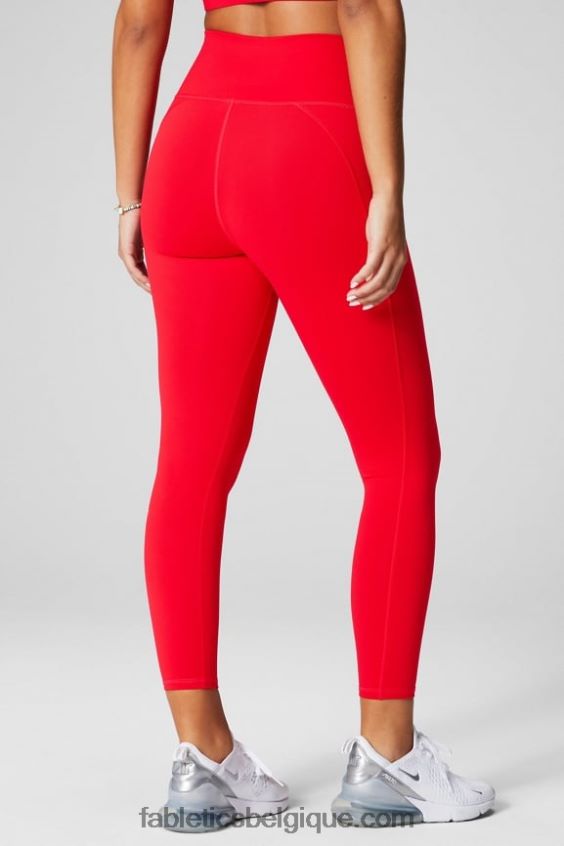définir powerhold taille haute 7/8 legging 21 femmes Fabletics 404P0T651 coup de grâce noir/blanc classique