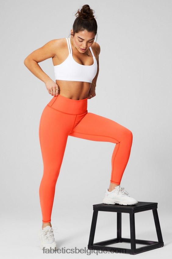 définir powerhold taille haute 7/8 legging 22 femmes Fabletics 404P0T654 aigrette/déformée