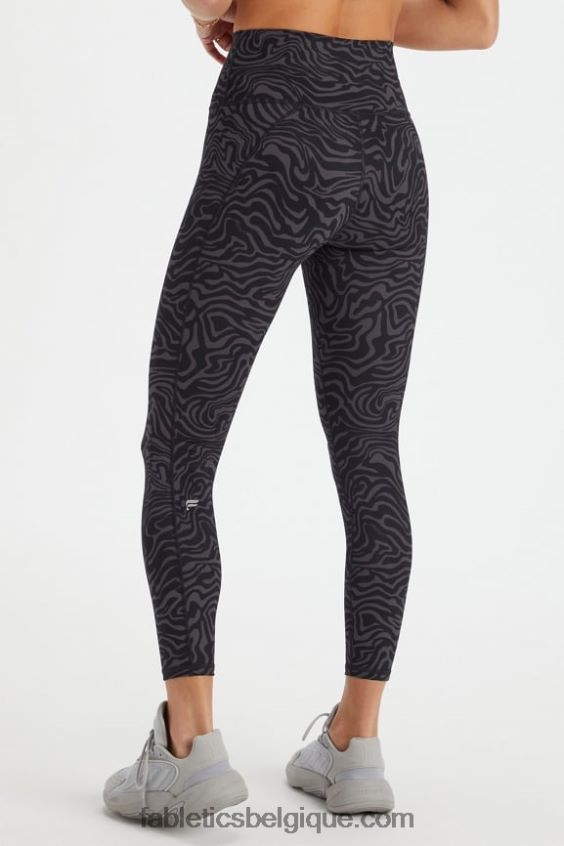 définir powerhold taille haute 7/8 legging 23 femmes Fabletics 404P0T661 pivoine marine/rouge rio