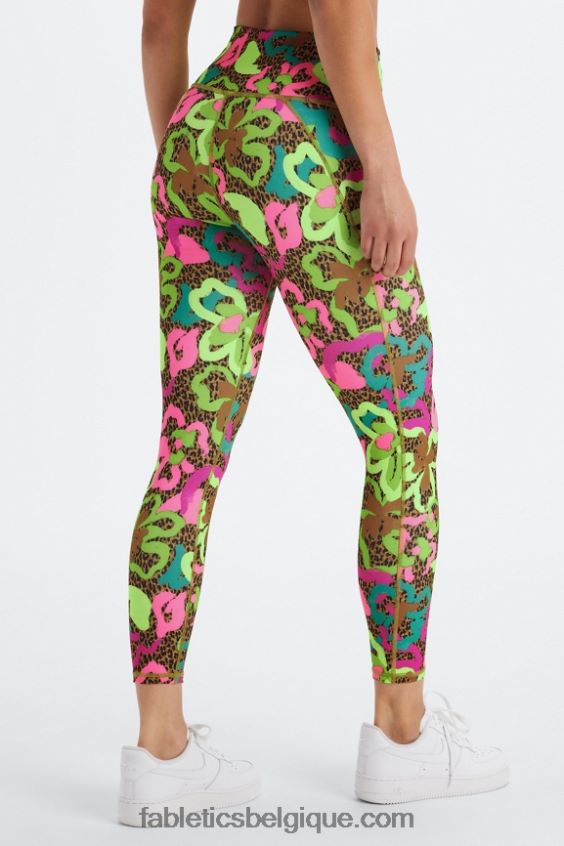 définir powerhold taille haute 7/8 legging 24 femmes Fabletics 404P0T666 soft grey heather/athletic club