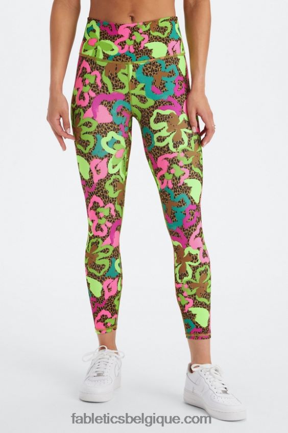 définir powerhold taille haute 7/8 legging 24 femmes Fabletics 404P0T666 soft grey heather/athletic club