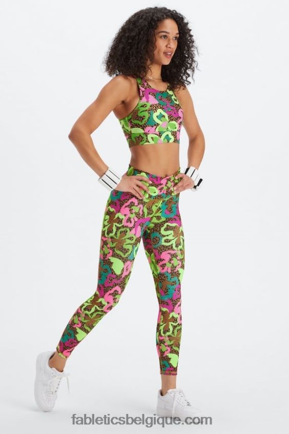 définir powerhold taille haute 7/8 legging 24 femmes Fabletics 404P0T666 soft grey heather/athletic club