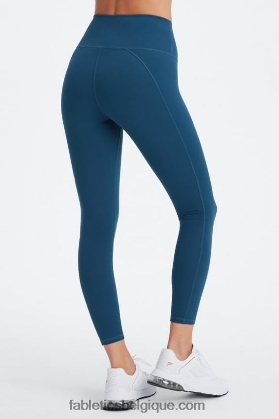 définir powerhold taille haute 7/8 legging 26 femmes Fabletics 404P0T673 vert reptile/noir
