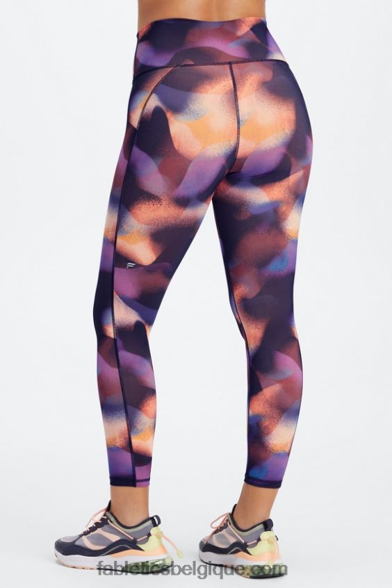 définir powerhold taille haute 7/8 legging 27 femmes Fabletics 404P0T679 noir blanc