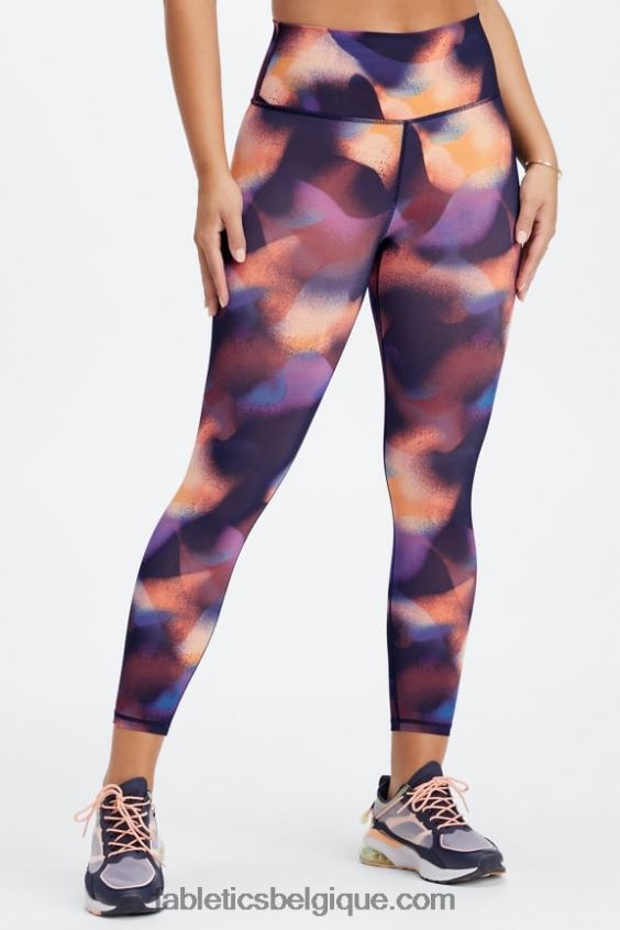 définir powerhold taille haute 7/8 legging 27 femmes Fabletics 404P0T679 noir blanc