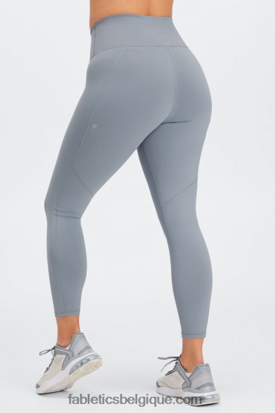 définir powerhold taille haute 7/8 legging 28 femmes Fabletics 404P0T683 bleu ardoise/sky way/meyer