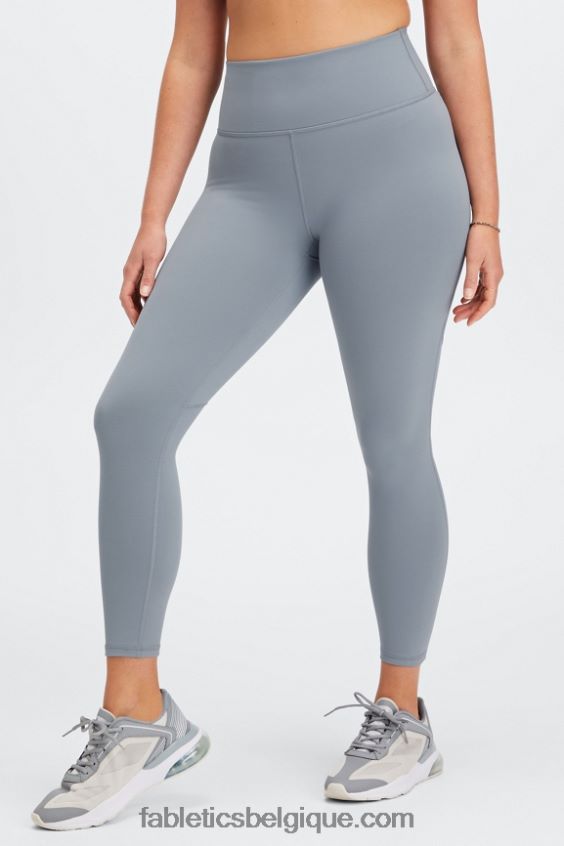 définir powerhold taille haute 7/8 legging 28 femmes Fabletics 404P0T683 bleu ardoise/sky way/meyer