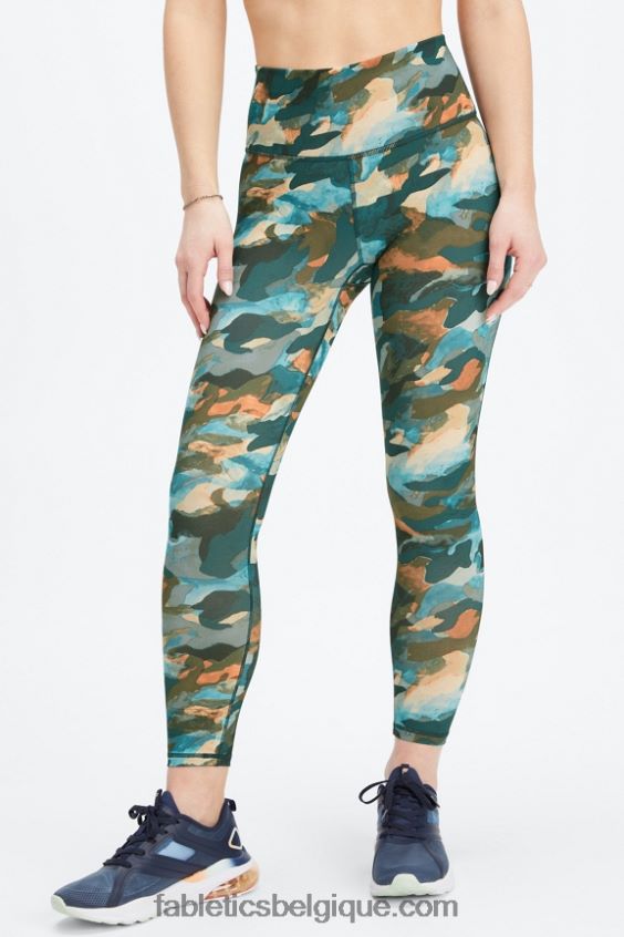 définir powerhold taille haute 7/8 legging 28 femmes Fabletics 404P0T687 grand swelter/argent réfléchissant