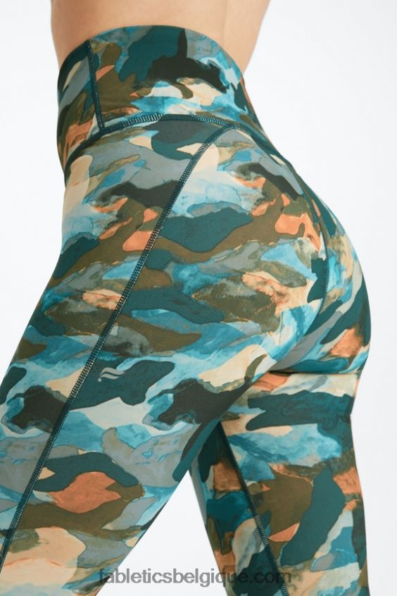 définir powerhold taille haute 7/8 legging 28 femmes Fabletics 404P0T687 grand swelter/argent réfléchissant
