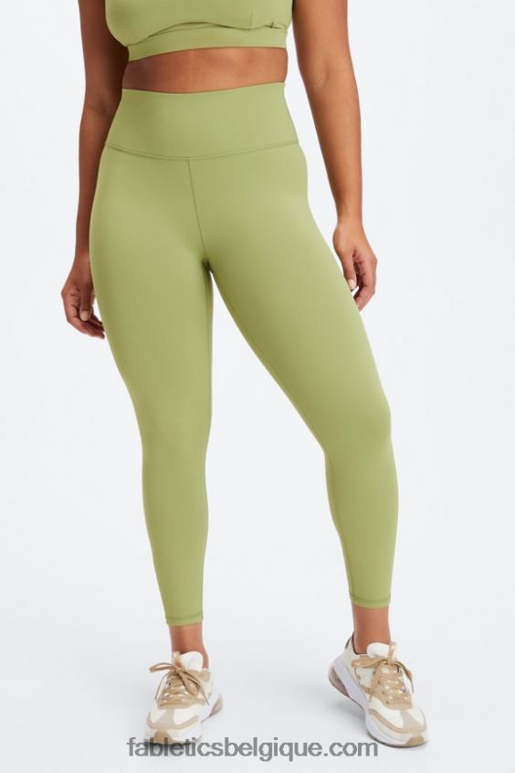 définir powerhold taille haute 7/8 legging 29 femmes Fabletics 404P0T688 grand rêve de jonquille/argent réfléchissant