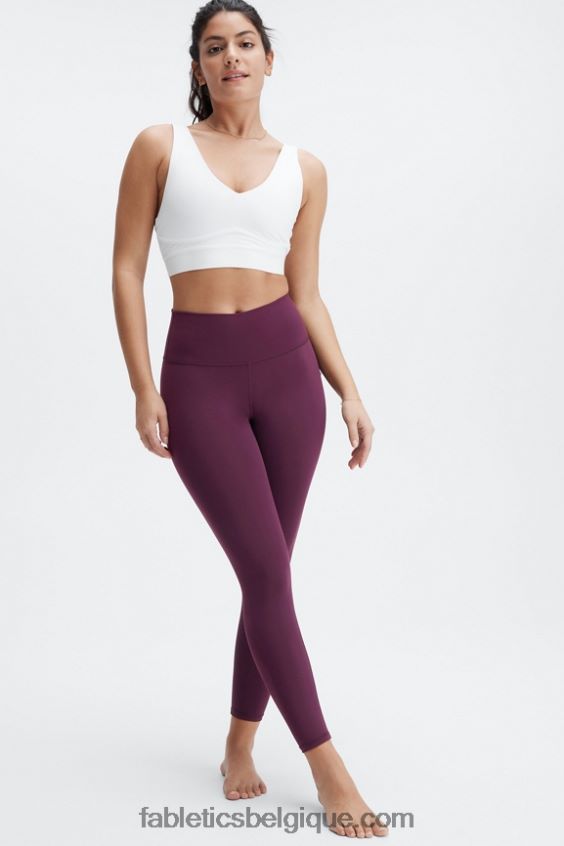 définir powerhold taille haute 7/8 legging 29 femmes Fabletics 404P0T690 blanc classique/argent réfléchissant