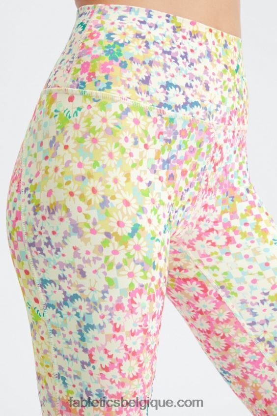 définir powerhold taille haute 7/8 legging 29 femmes Fabletics 404P0T691 noir/argent réfléchissant