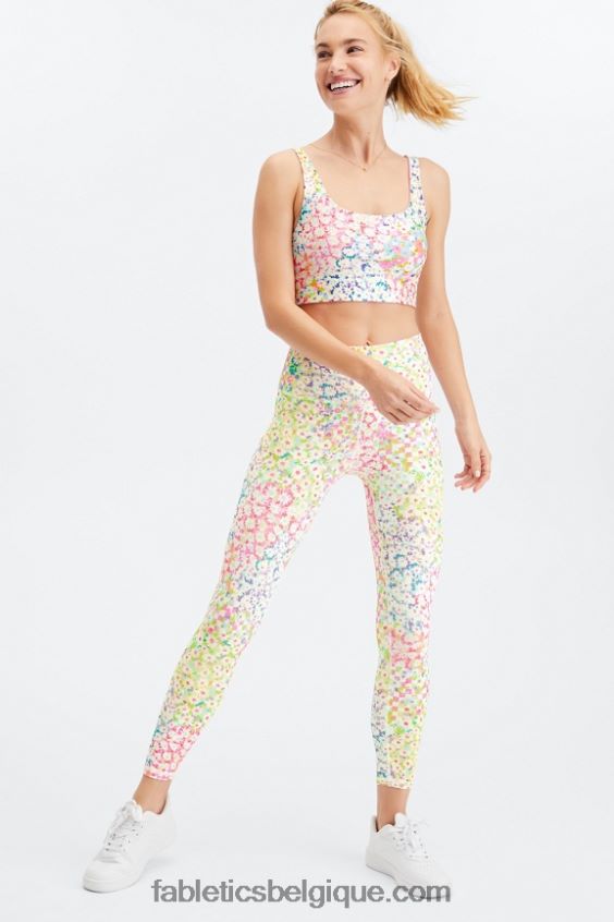définir powerhold taille haute 7/8 legging 29 femmes Fabletics 404P0T691 noir/argent réfléchissant