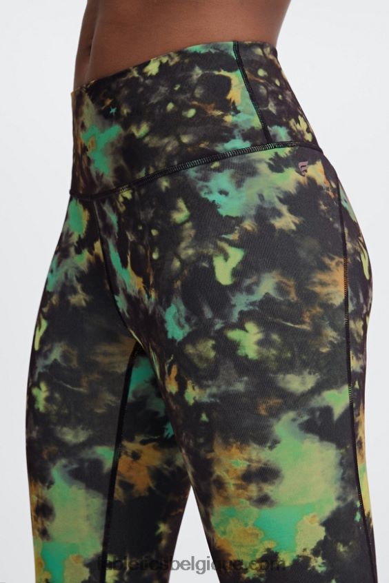 définir powerhold taille haute 7/8 legging 30 femmes Fabletics 404P0T693 zèbre marbré étain/argent réfléchissant