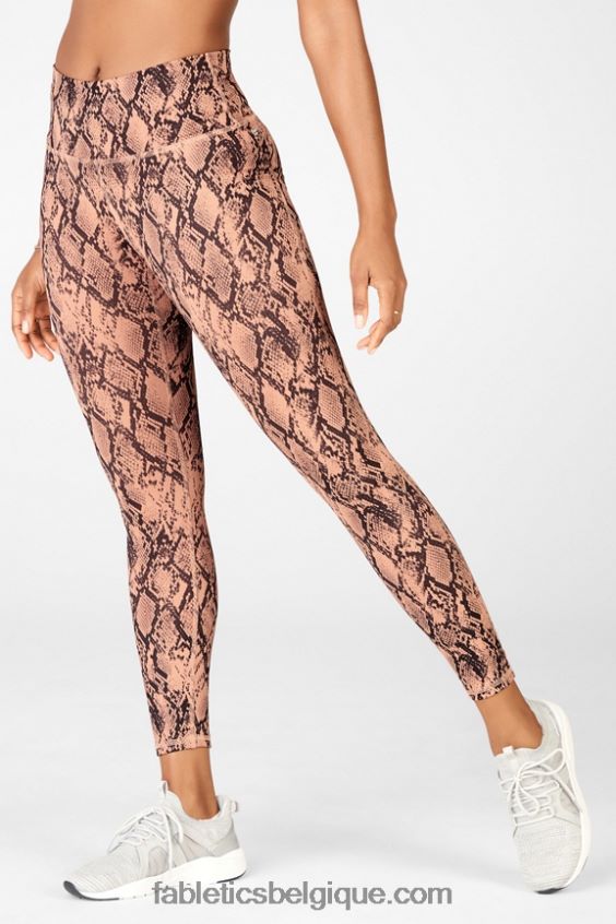 définir powerhold taille haute 7/8 legging 33 femmes Fabletics 404P0T710 baie brumeuse/blanc classique