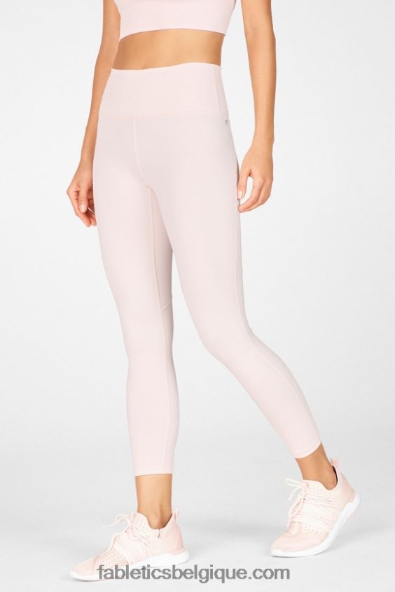 définir powerhold taille haute 7/8 legging 33 femmes Fabletics 404P0T712 gris minéral/blanc classique