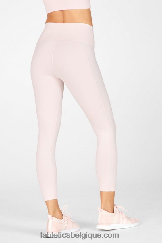 définir powerhold taille haute 7/8 legging 33 femmes Fabletics 404P0T712 gris minéral/blanc classique