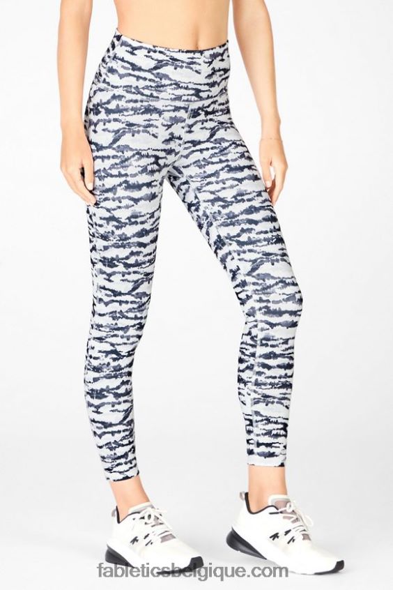 définir powerhold taille haute 7/8 legging 34 femmes Fabletics 404P0T714 nuage de pluie/soleil du désert