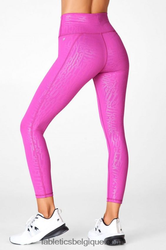 définir powerhold taille haute 7/8 legging 35 femmes Fabletics 404P0T718 logo aigrette/aigrette