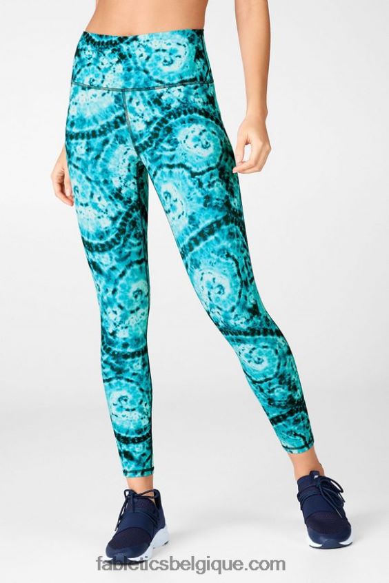définir powerhold taille haute 7/8 legging 35 femmes Fabletics 404P0T719 logo piscina/cerisier électrique