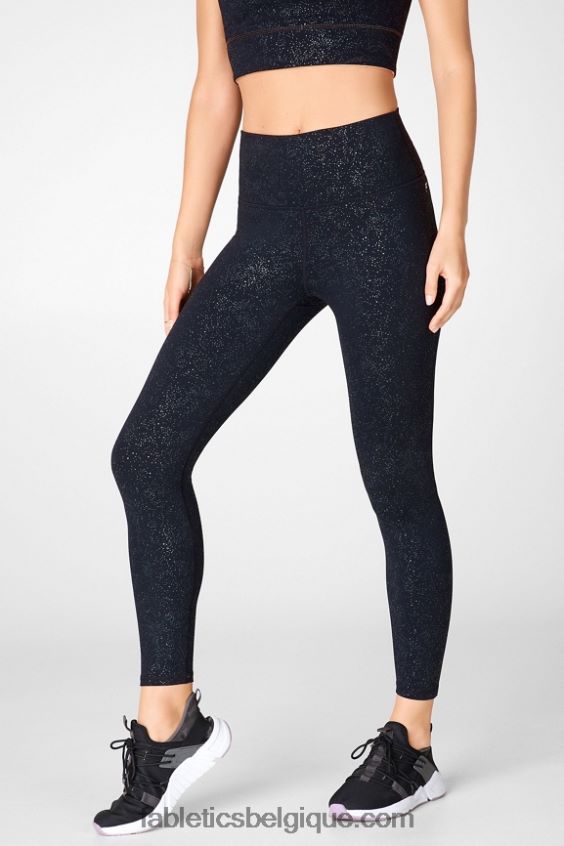 définir powerhold taille haute 7/8 legging 35 femmes Fabletics 404P0T721 logo limonade/gris minéral/aigrette