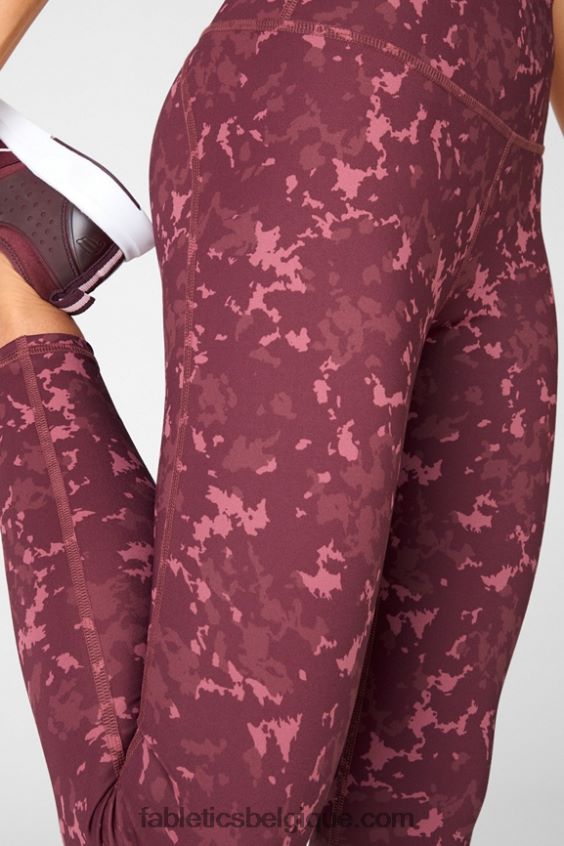 définir powerhold taille haute 7/8 legging 36 femmes Fabletics 404P0T725 logo aigrette/écorce de saule