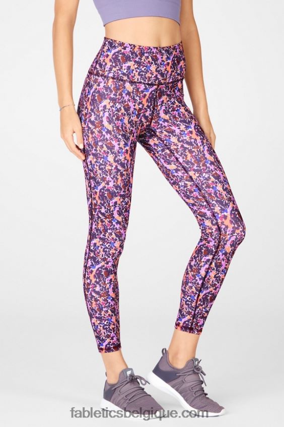 définir powerhold taille haute 7/8 legging 37 femmes Fabletics 404P0T728 mini nuue camo blanc doux/logo écorce de saule