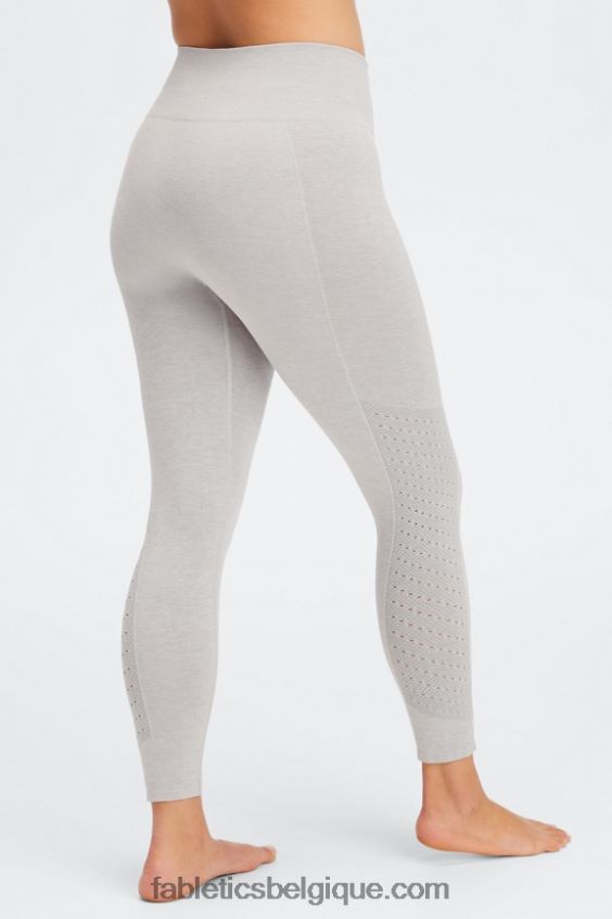 le legging 7/8 taille haute eco sync femmes Fabletics 404P0T1168 gris clair chiné