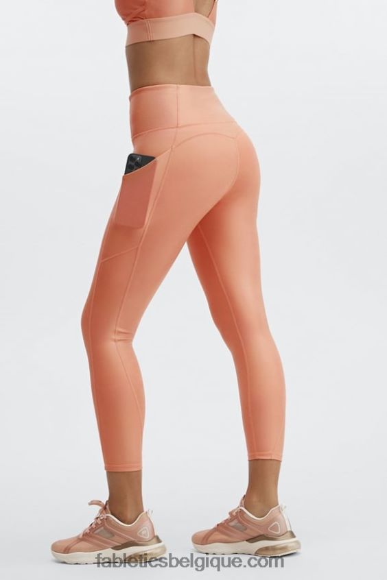 legging 7/8 taille haute irisé pureluxe femmes Fabletics 404P0T1171 cuivre irisé