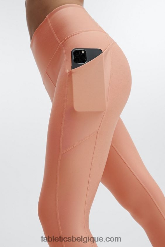 legging 7/8 taille haute irisé pureluxe femmes Fabletics 404P0T1171 cuivre irisé