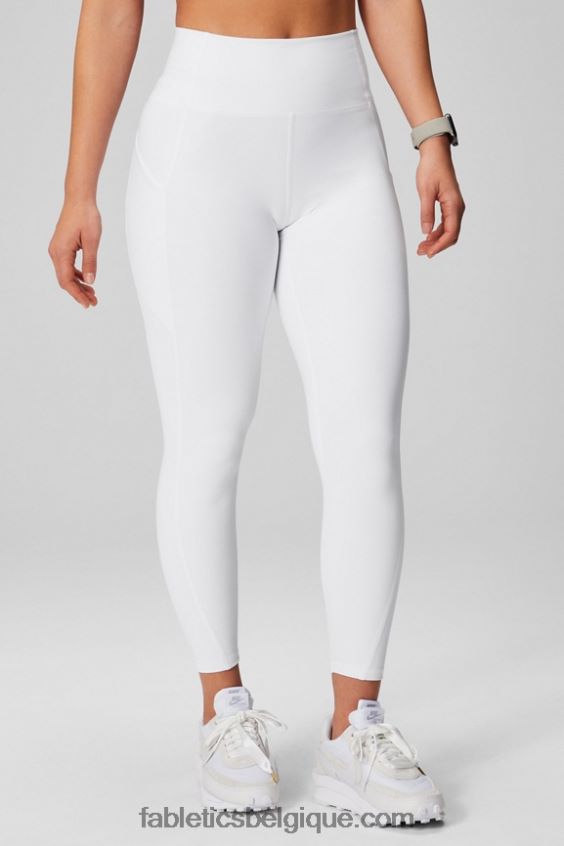 legging 7/8 taille haute oasis pureluxe 47 femmes Fabletics 404P0T782 blanc classique