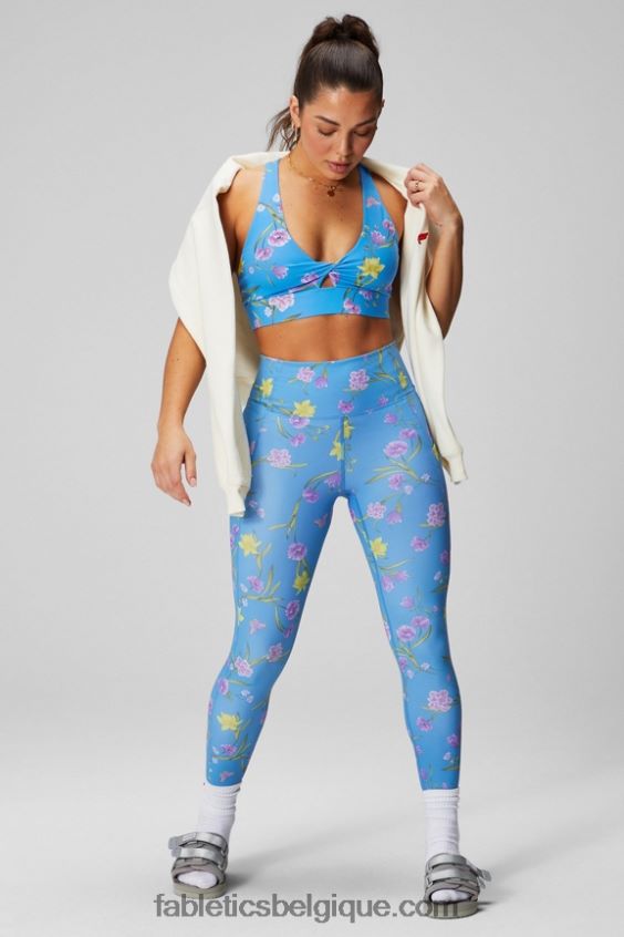 legging 7/8 taille haute oasis pureluxe 48 femmes Fabletics 404P0T784 rêve de jonquille