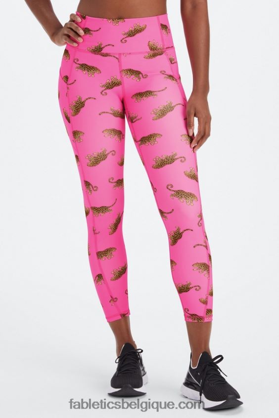 legging 7/8 taille haute oasis pureluxe 48 femmes Fabletics 404P0T787 coeurs sauvages
