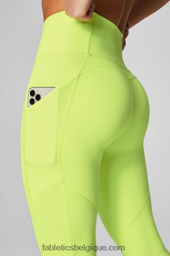 legging 7/8 taille haute oasis pureluxe 49 femmes Fabletics 404P0T788 surligneur