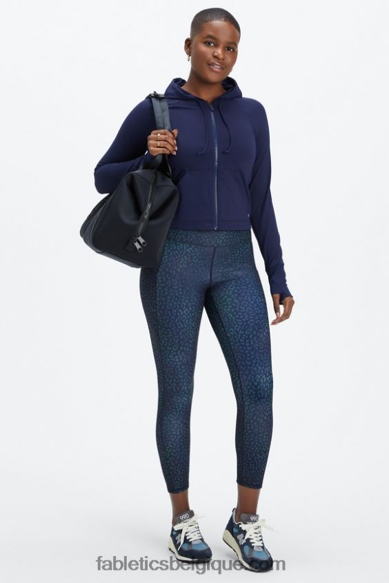 legging 7/8 taille haute oasis pureluxe 49 femmes Fabletics 404P0T789 carte thermique léopard