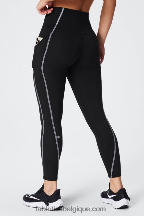 legging 7/8 taille haute oasis pureluxe 49 femmes Fabletics 404P0T790 noir blanc