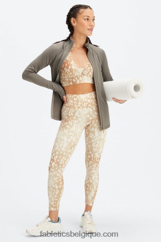 legging 7/8 taille haute oasis pureluxe 50 femmes Fabletics 404P0T796 biche tachetée