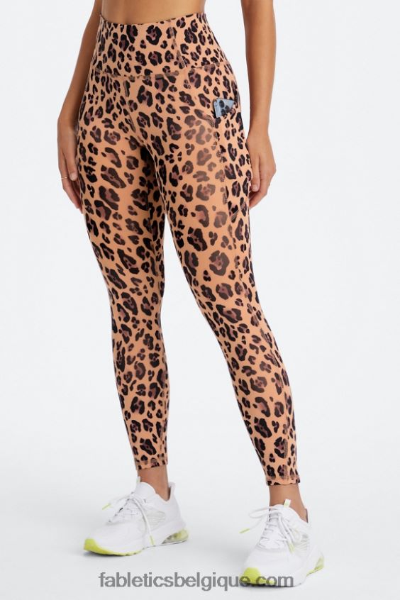 legging 7/8 taille haute oasis pureluxe 51 femmes Fabletics 404P0T800 léopard naturel