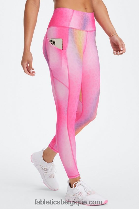 legging 7/8 taille haute oasis pureluxe 51 femmes Fabletics 404P0T802 léopard ombré