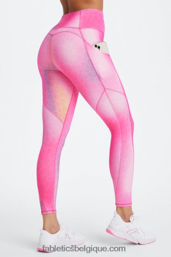 legging 7/8 taille haute oasis pureluxe 51 femmes Fabletics 404P0T802 léopard ombré
