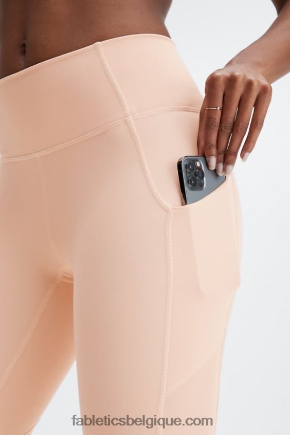 legging 7/8 taille haute oasis pureluxe 53 femmes Fabletics 404P0T808 teinte rose