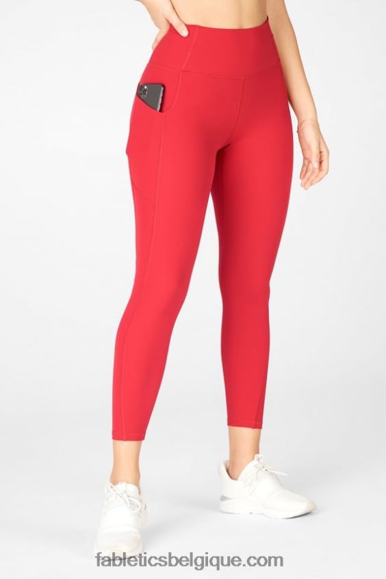 legging 7/8 taille haute oasis pureluxe 53 femmes Fabletics 404P0T810 haute rouge