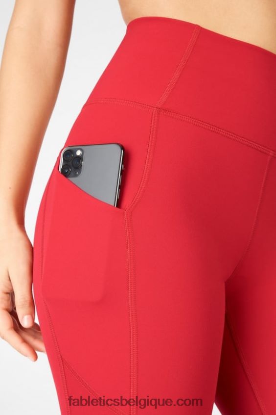 legging 7/8 taille haute oasis pureluxe 53 femmes Fabletics 404P0T810 haute rouge