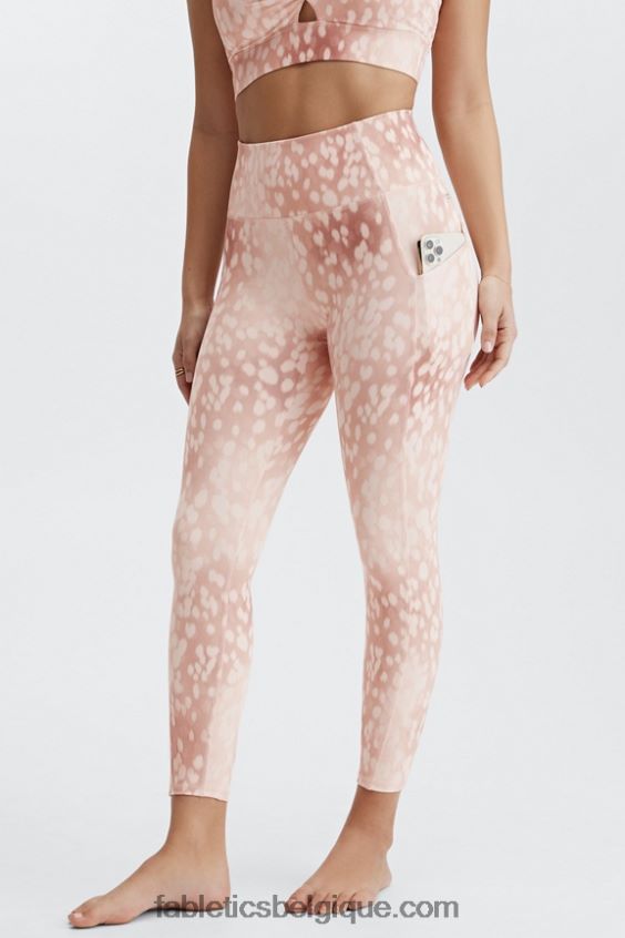 legging 7/8 taille haute oasis pureluxe 54 femmes Fabletics 404P0T817 sable tacheté