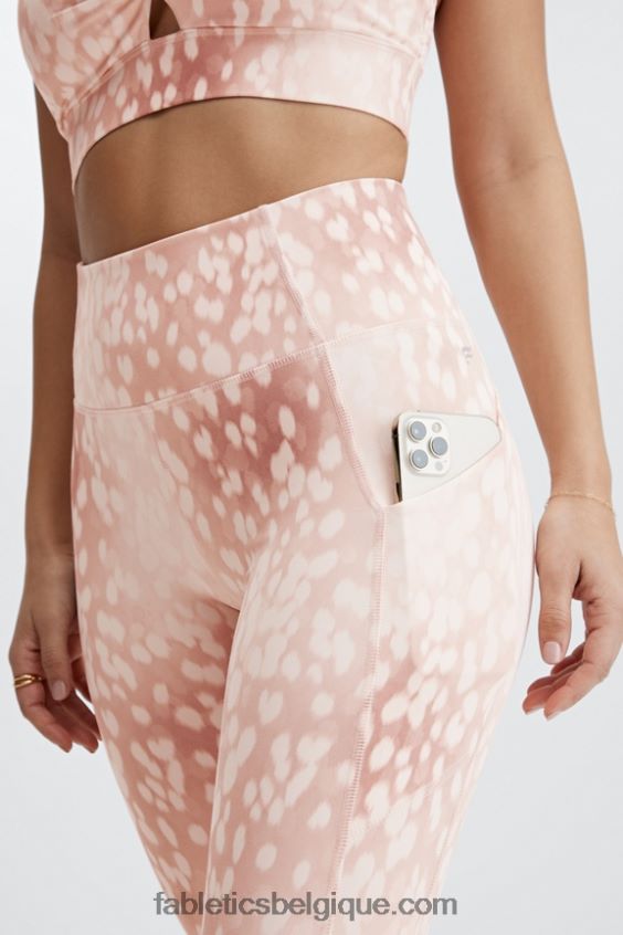 legging 7/8 taille haute oasis pureluxe 54 femmes Fabletics 404P0T817 sable tacheté
