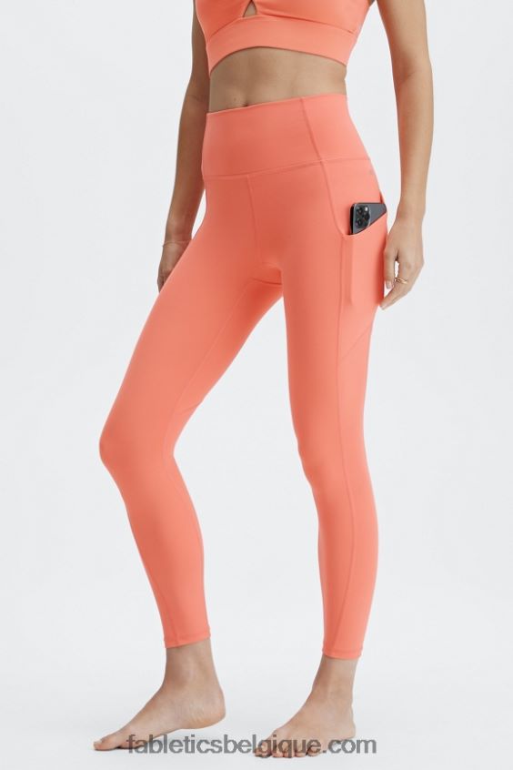 legging 7/8 taille haute oasis pureluxe 55 femmes Fabletics 404P0T819 brume de corail
